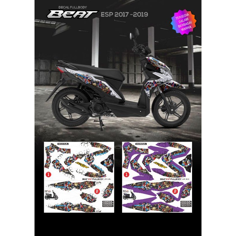 STIKER/ DECAL FULL BODY HONDA BEAT 2017/2019 DORAEMON