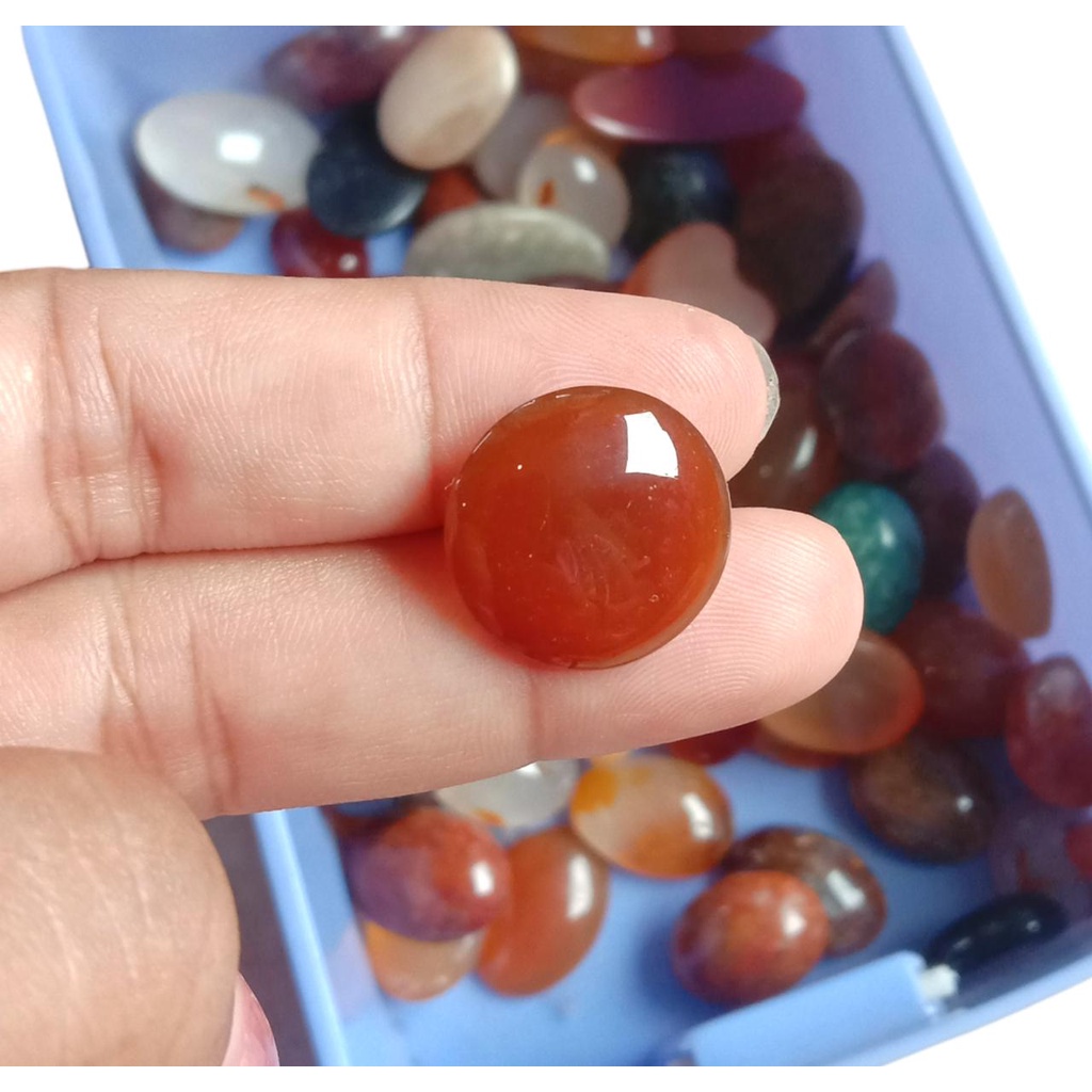Batu Akik Merah Darah Koleksi Batu Alam Asli