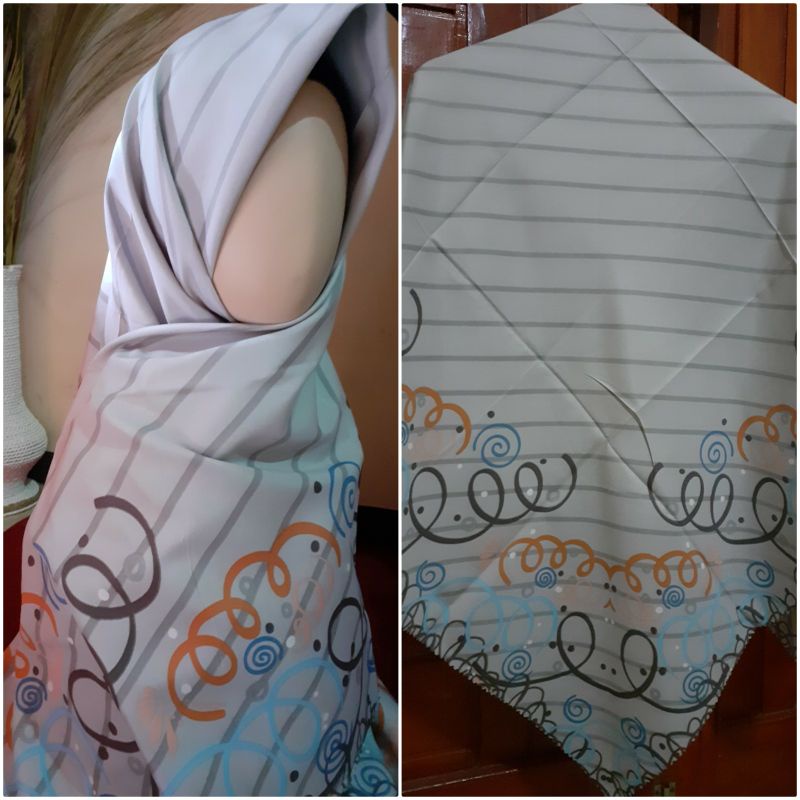 Segiempat Umama Voal miracle Syari motif