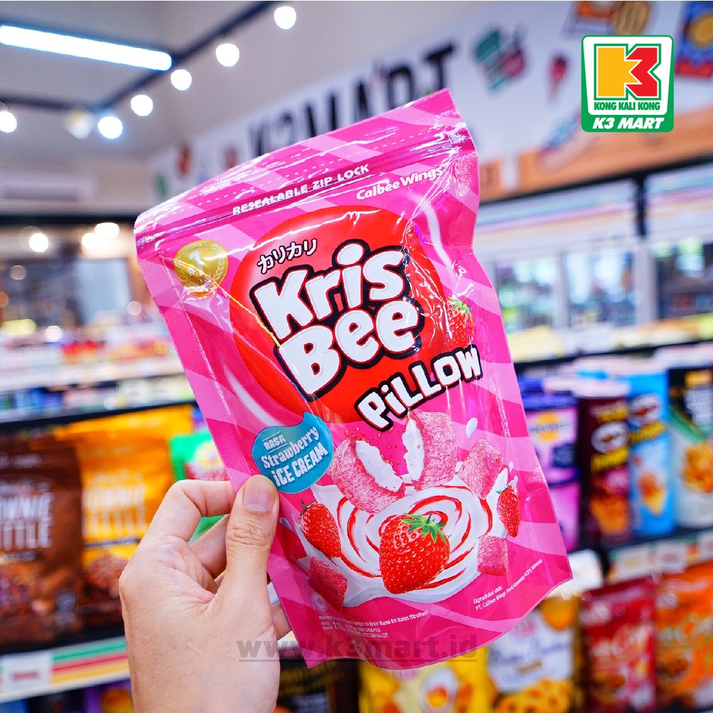 

Krisbee Pillow Strawberry Ice Cream 120gr