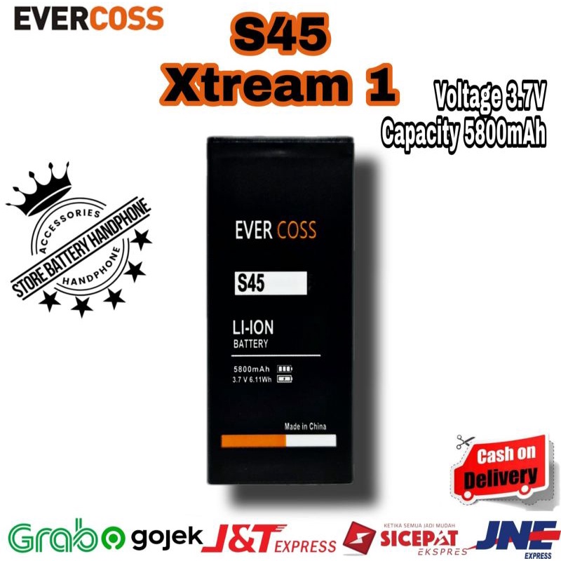 Battery Baterai Batrai Batre Evercoss S45 | Xtream 1