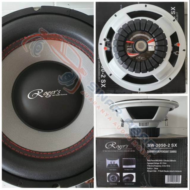 SUBWOOFER Rogers SW-3050-2SX 12-inch Dual Coil
