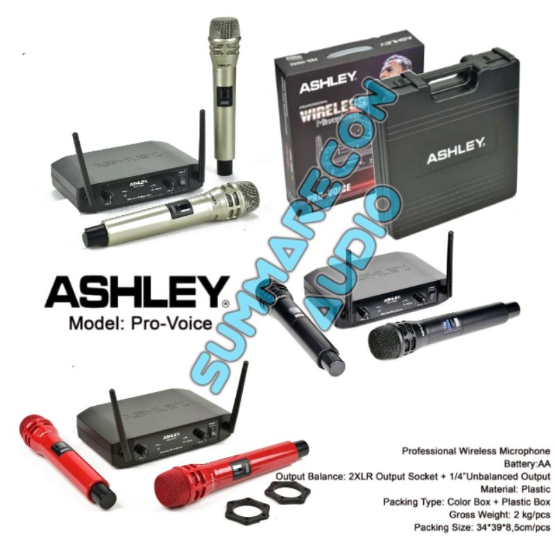 Mic Ashley Pro Voice Original Kualitas Terbaik Mic Wireless