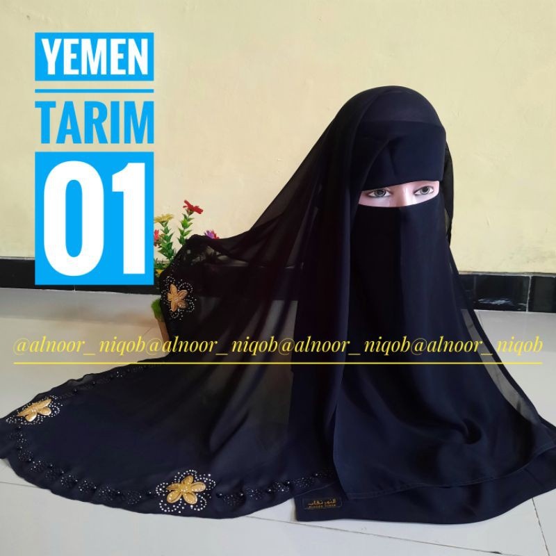 Nikop cadar bandana purdah TARIM CADAR tali purdah by Alnoor