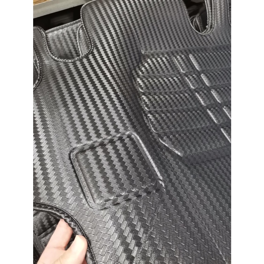 Karpet 5D Mobil All New Pajero 2016 2021 UP Motif CARBON ELITE QUALITY