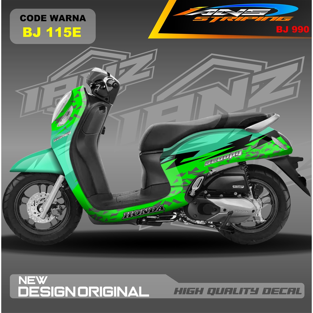 STIKER DECAL SCOOPY FULL BODY / STICKER VARIASI SCOOPY MODEL TERBARU / STICKER ALL SCOOPY