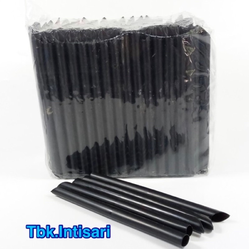 SEDOTAN BOBA STERIL HITAM 12 MM (50 PCS)