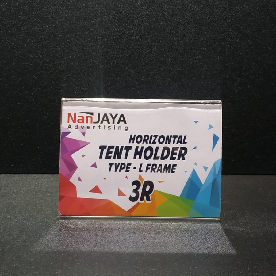 

TENT HOLDER / SIGN HOLDER / AKRILIK DISPLAY TYPE L - 3R HORIZONTAL