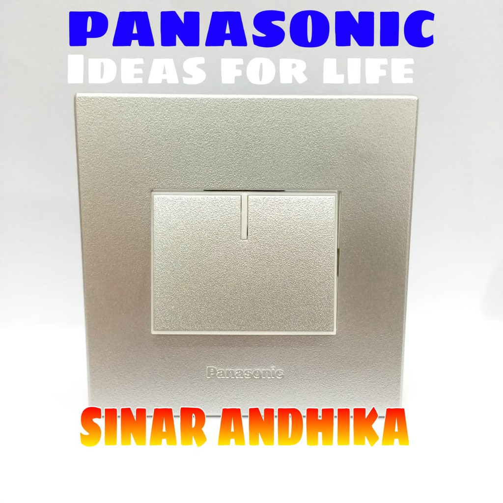 SAKLAR ENGKEL LEBAR SILVER ECO B STYLE E PANASONIC WESJ 78029MWS+WESJ 5941MWS