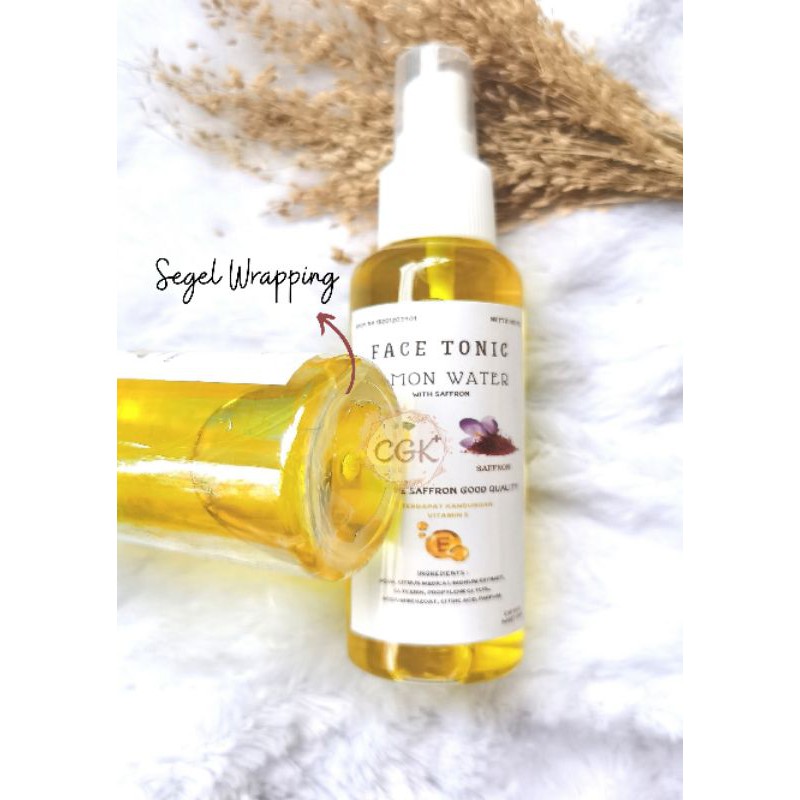 FACEMIST SAFFRON 100 ML (BPOM) WITH WATER LEMON DAN VIT E  / AIR SAFRON /AIR SAFRON