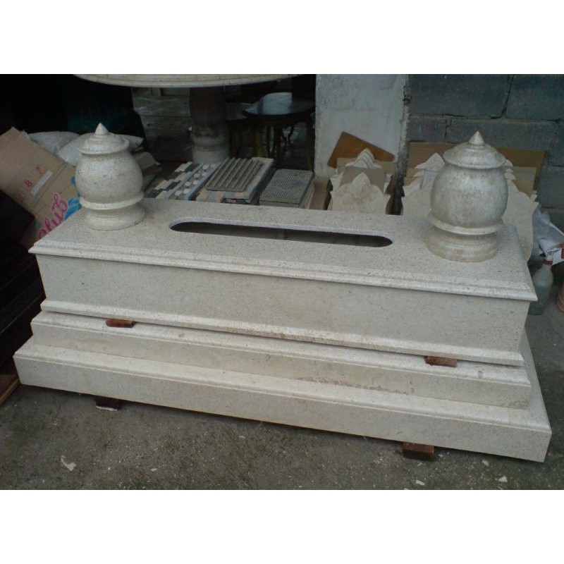 Kijingan Makam Batu Marmer Alam