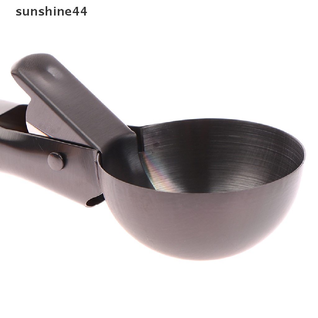 Sunshine Sendok Scoop Es Krim Dengan Trigger Stainless Steel Untuk Gelatos Frozen Yogurt Sundaes