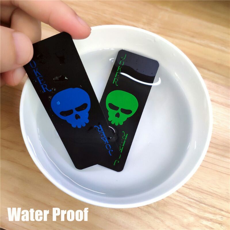 SUPERZZY Kartu Remi Poker Pattern Baccarat Plastik Waterproof - SEZ54 - Black
