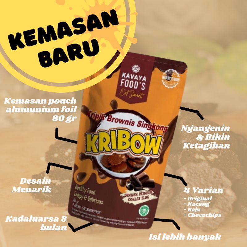 

Gluten Free!! Keripik Brownies Singkong Kavaya Varian Kacang