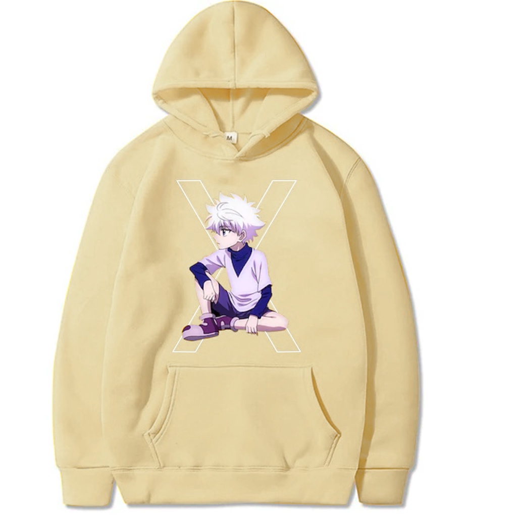 X killua Jumper Hoodie II X killua Sweater Hoodie II Sweter Oblong Topi SIZE M - XL ( Pria &amp; Wanita / Anak &amp; Dewasa )