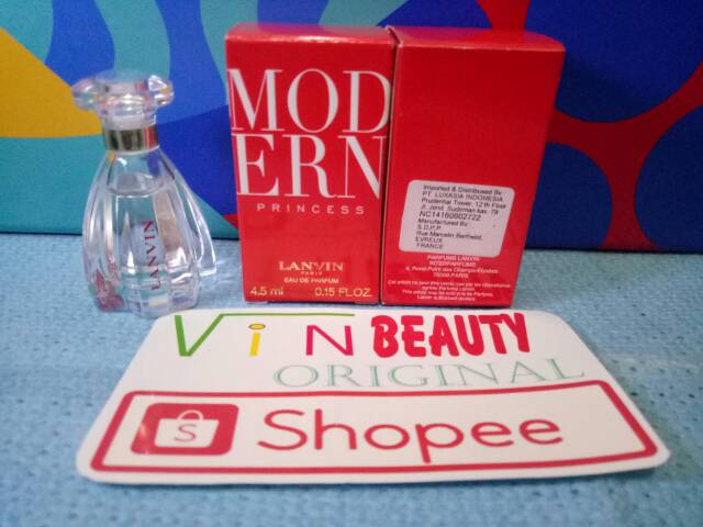 Miniatur Parfum OriginaL Lanvin Modern Princess EDP 4.5 ml For Women Murah