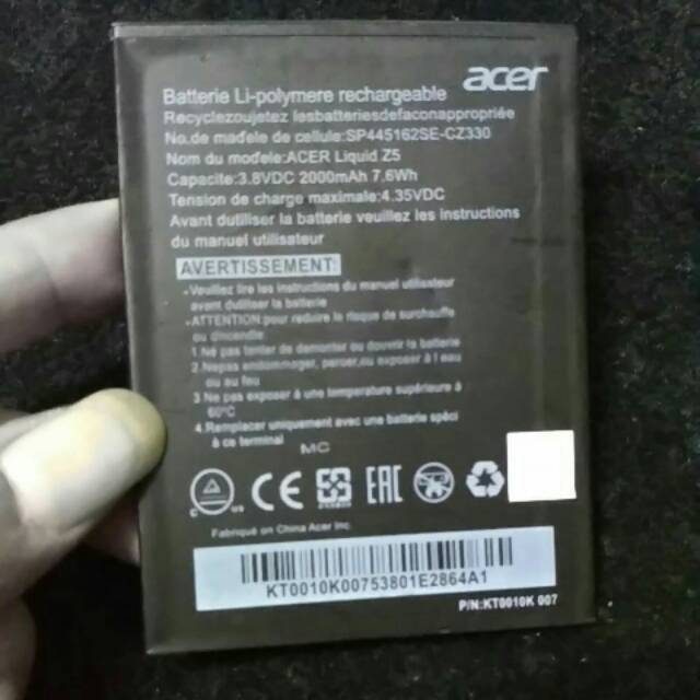 Batre Baterai Battery Acer Liquid Z5