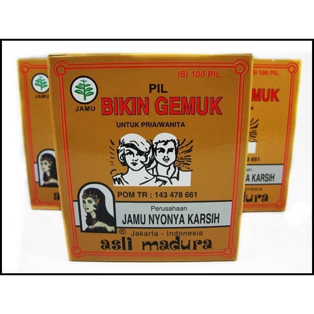 

Jamu Bikin Gemuk Nyonya Karsih Suplemen Herbal Indonesia (100 pil)