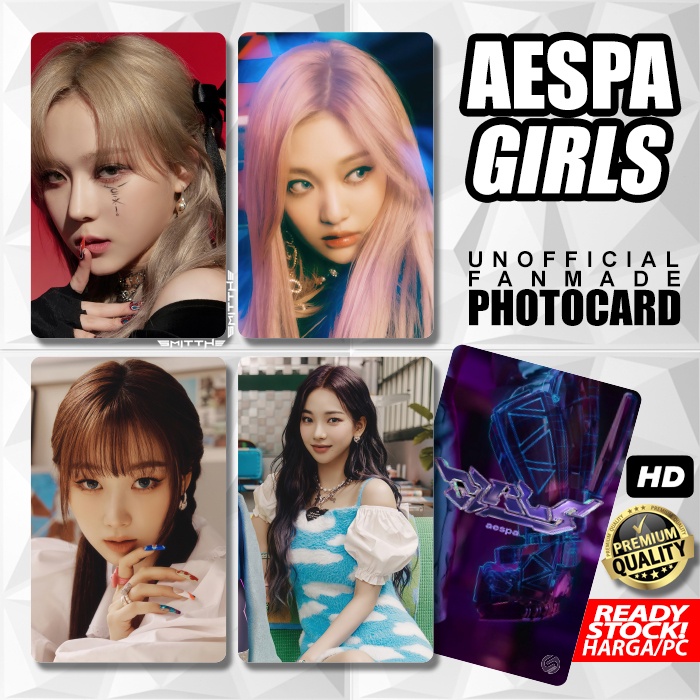 Photocard aespa GIRLS Kartu Koleksi KPOP idol Photo Card