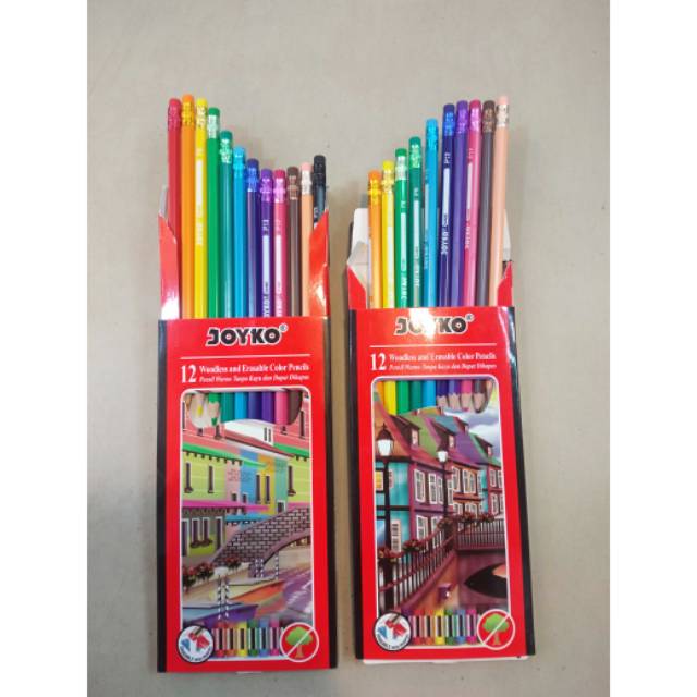 

Pencil warna + Apusan. 12 warna isi 12 pcs