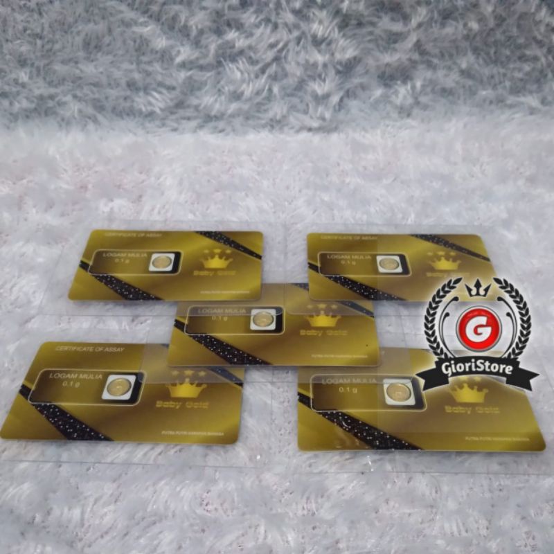 BABYGOLD 0.1 Gram Logam Mulia Emas Mini Asli 24 Karat