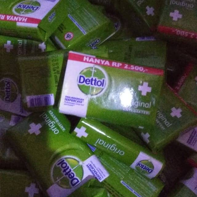 sabun dettol ukuran 70gr/100gr