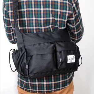 Tas Selempang Sling Bag Branded Pria Wanita Messenger Shoulder Laptop Import Tablet Ipad Murah Ori