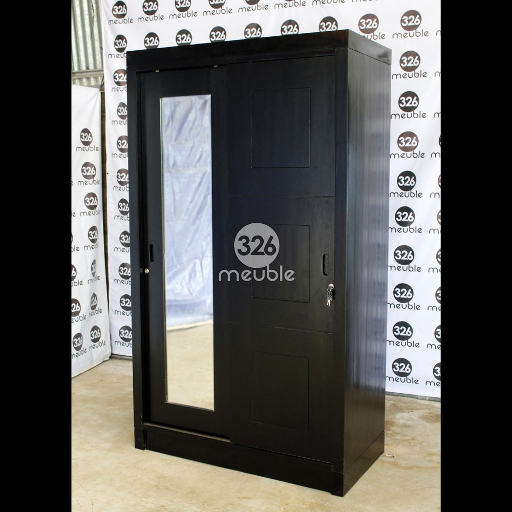 Lemari Pakaian Minimalis, Almari 2 Pintu Cermin, Lemari Sliding Jati