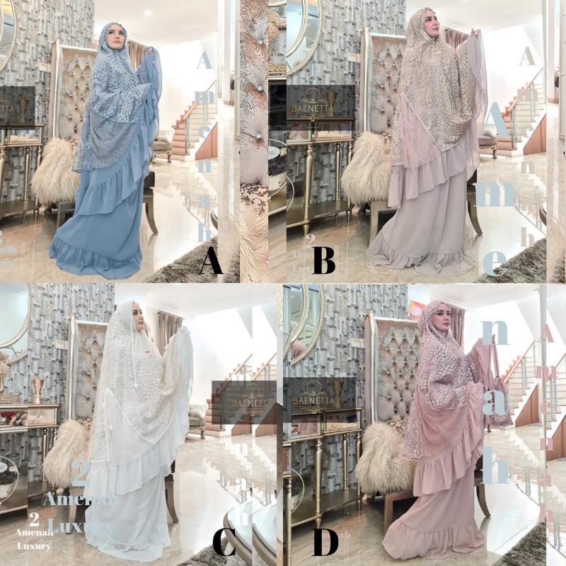Mukena Amenah Luxury 2 by Baenetta