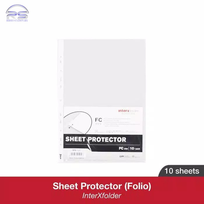 

Sheet Protector A4 F4 FC Folio 0.06 mm PP Pocket Kantong Document Ordner Binder Bantex