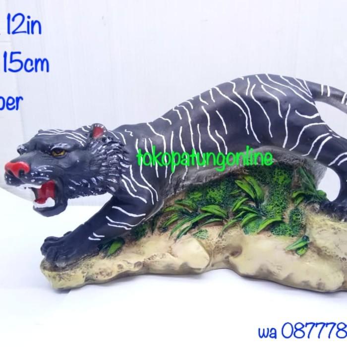 Patung Harimau Hitam Macan Uk 12In 012
