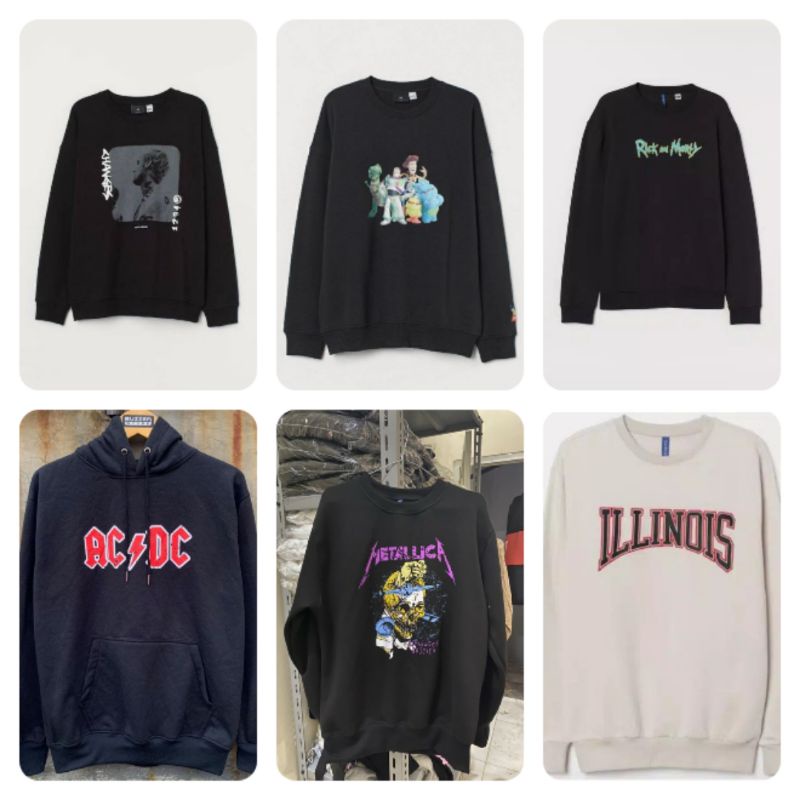 Crewneck Dan Hoodie H&M ORI NEW