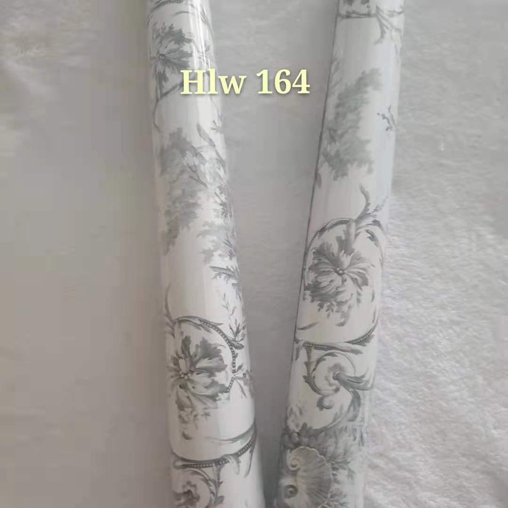 Wallpaper Sticker Dinding Motif Batik Ulir Polos