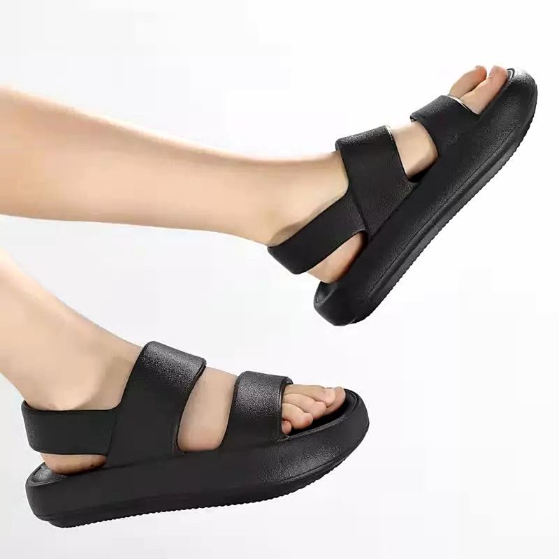 Sandal Wanita Lalisa Tali Belakang / Sandal Sepatu Karet Wanita Slingback Tebal