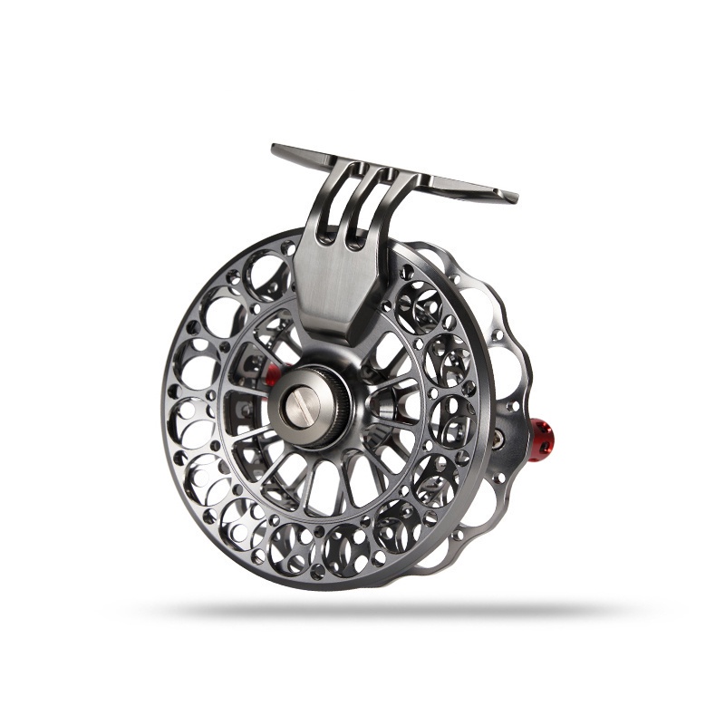 Reel Pancing 6 Warna 2 + 1bb Arbor Besar Cnc-Machined Metal Rasio 1: 1 Drag Trolling 2 Bearings Bahan Stainless Steel