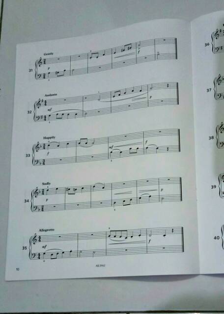 MORE PIANO Sight Reading Buku Piano ABRSM latihan baca not tersedia grade 1-8