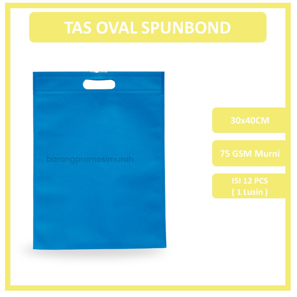 

GOODIE BAG SPUNBOND OVAL 30x40 (Kodian) / Tas Belanja Murah / Kantong Belanja / Tas Souvenir