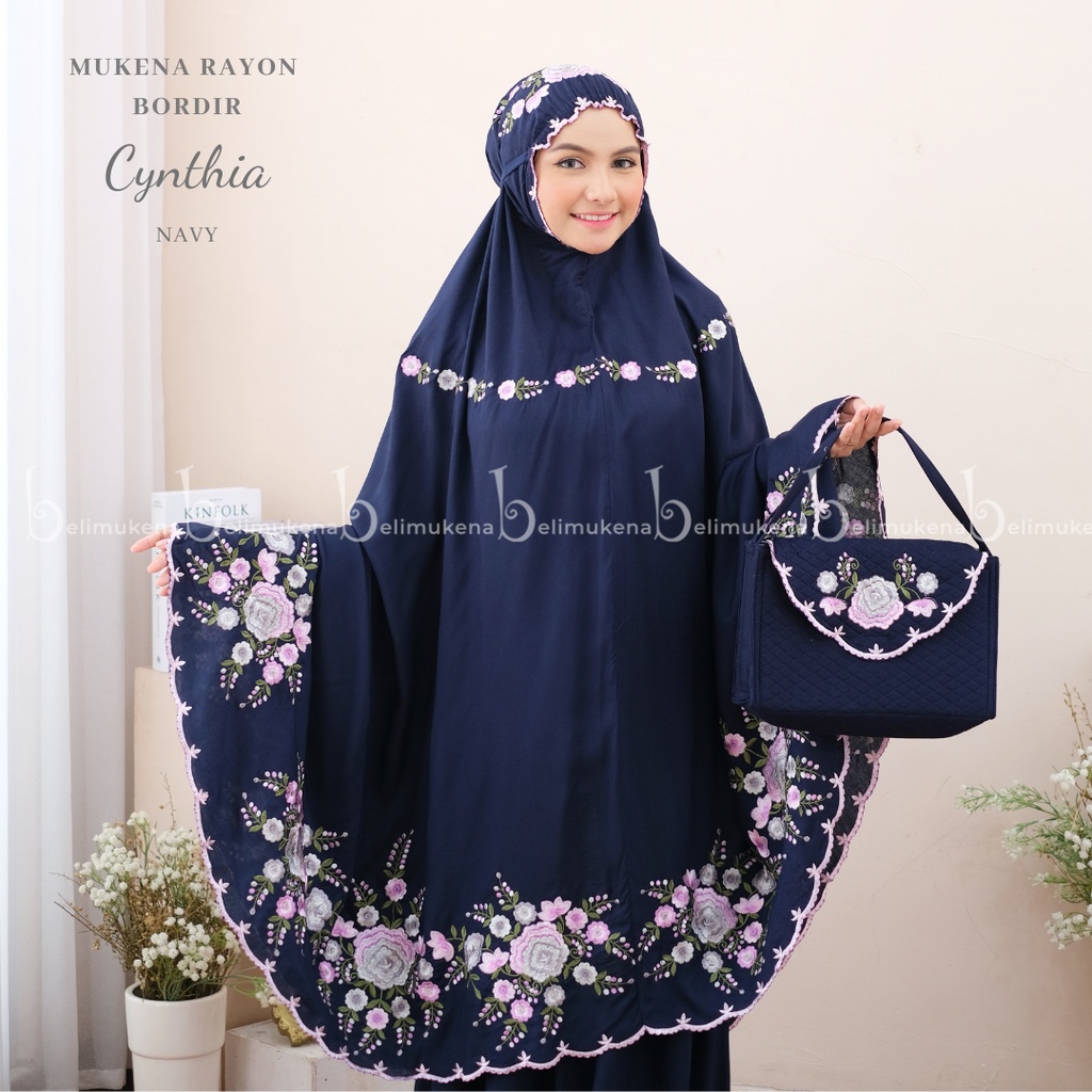 Mukena Dewasa Rayon Bordir Cynthia