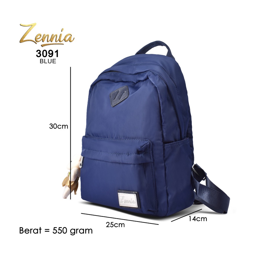 Tas Ransel Zennia 3091 Tas Wanita Korea Kerja Sekolah Kuliah Outdoor Trendy Fashion Style Travel