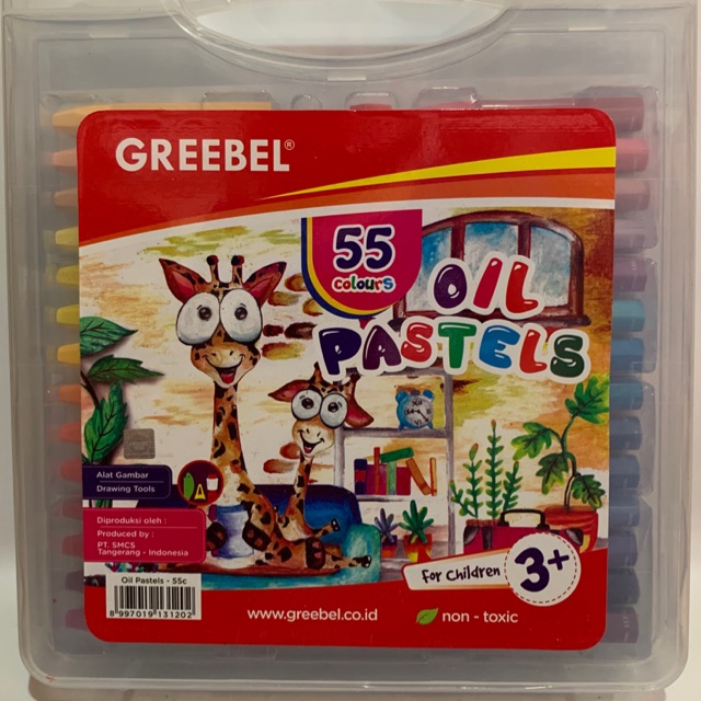 

Oil pastels greebel 55 warna / krayon greebel 55 warna / oil paste greebel 55 warna
