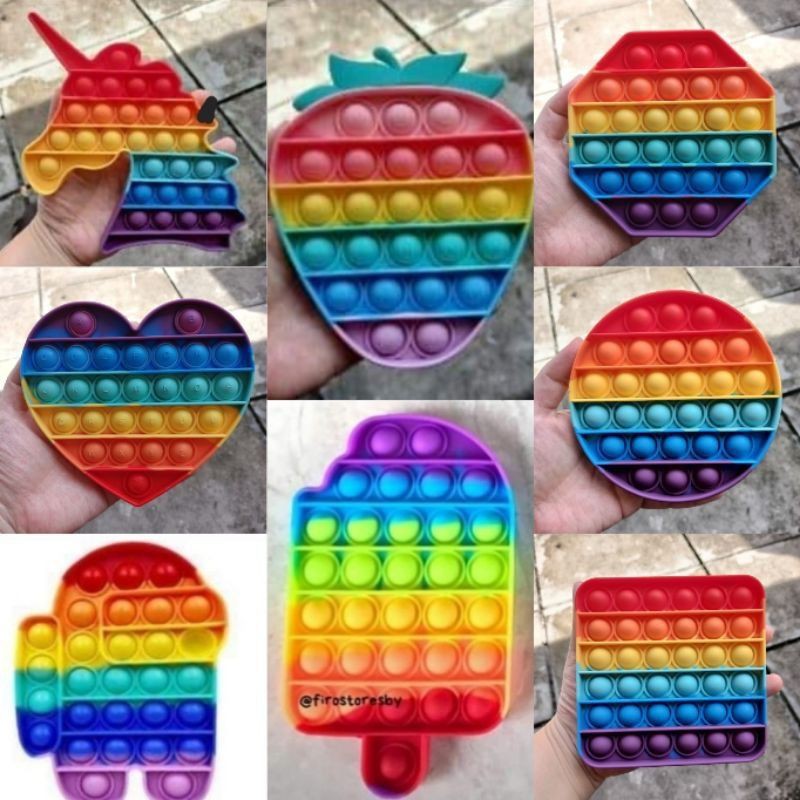 [FREE KELERENG] POP IT RAINBOW | GRADASI JUMBO POP IT MURAH