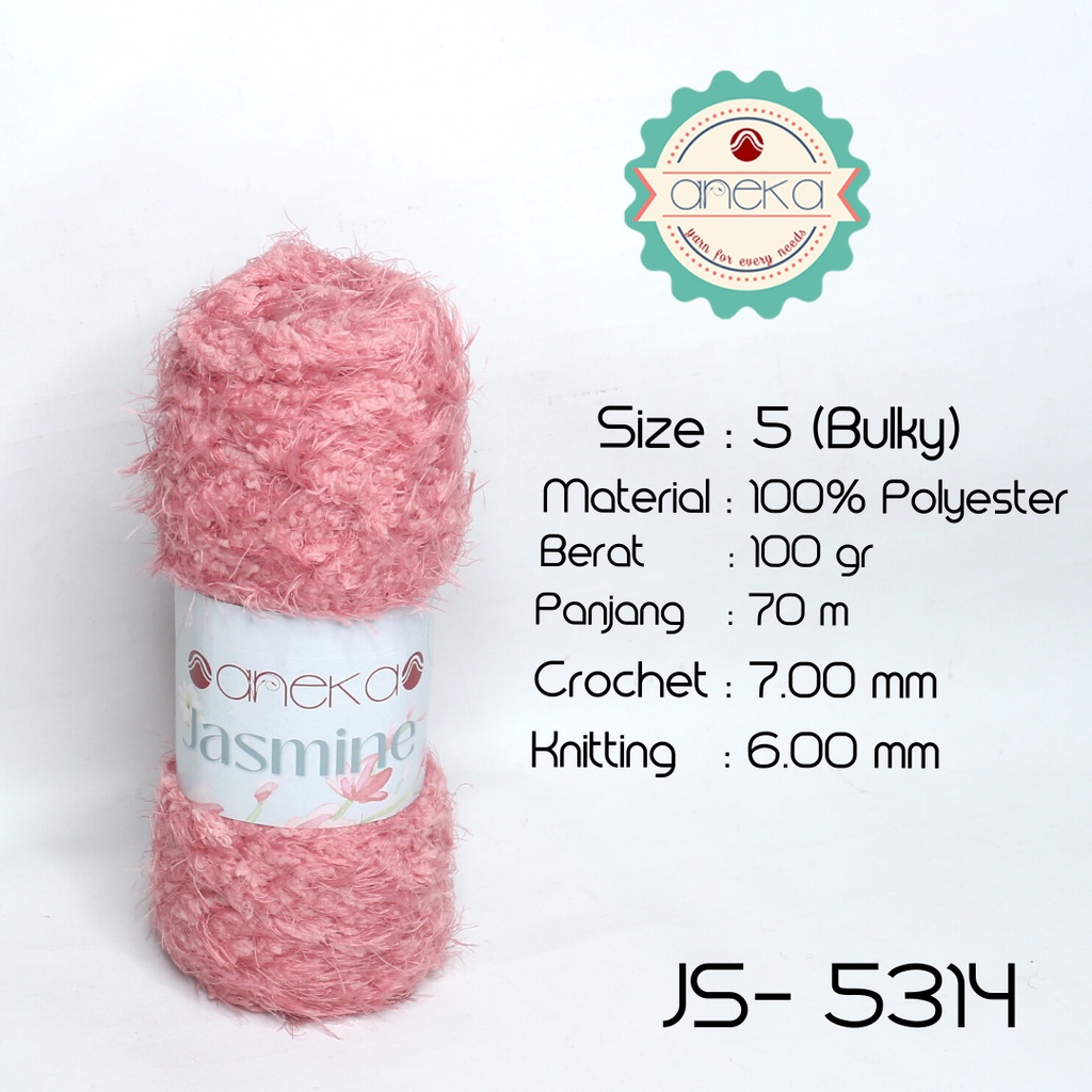 Benang Rajut Bulu Halus Jasmine Yarn / Cashmere Plush - 5314