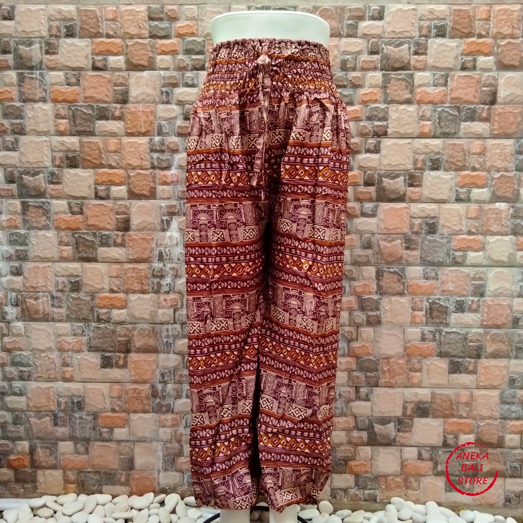 Celana Alladin Super Jumbo Bali U-XXXL, celana panjang wanita , celana kulot jumbo murah, aladdin, aladin, celana rumah santai-Foto 15