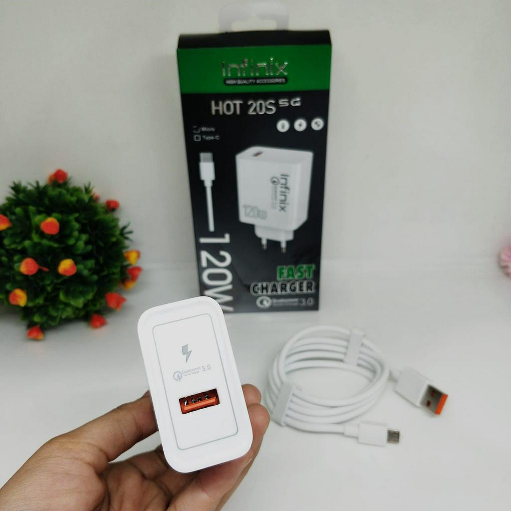 CHARGER  120W Ori 100% Infinix hot 20s fast charging PROMO SULTAN ROXY