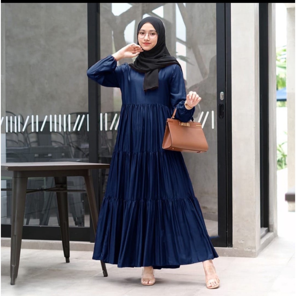 HANUM DRESS/GAMIS RAYON POLOS/GAMIS SUSUN/GAMIS CANDA/GAMIS BUSUI/DRESS/BAJU WANITA TERBARU TERMURAH TERLARIS