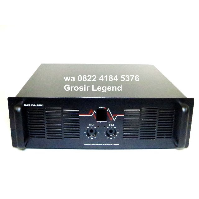 BOX POWER AMPLIFIER KOSONGAN BESI HITAM GAS PA 2501