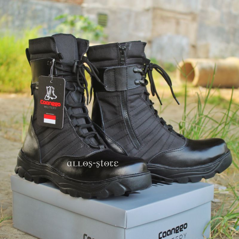 SEPATU PDL KULIT NINJA TITAN TINGGI 10 INC BEST QUALITY ORIGINAL