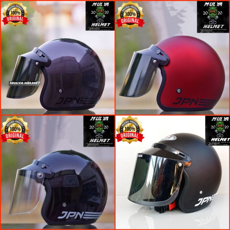 Helm Bogo JPN Kaca Datar 100% Product Original