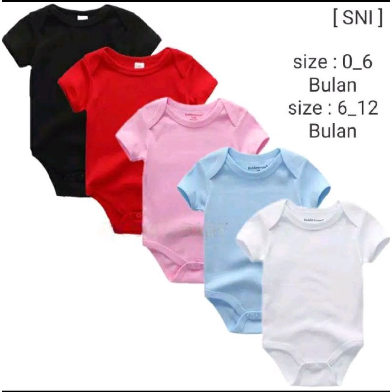 Jumper pendek polos bayi love cloud Original POLOS (SNI) / jumper polos bayi