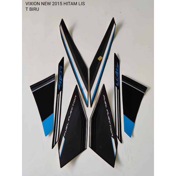 striping New Vixion Advance 2015 biru striping lis stiker standar Ori yamaha new vixion advance NVA 